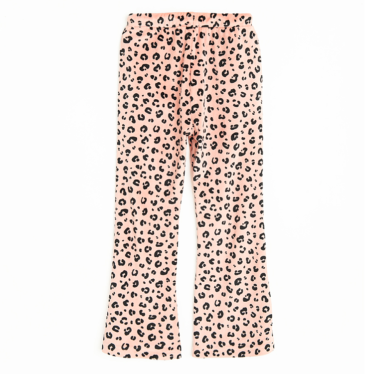 Pink animal print jogging set, sweatshirt and pants