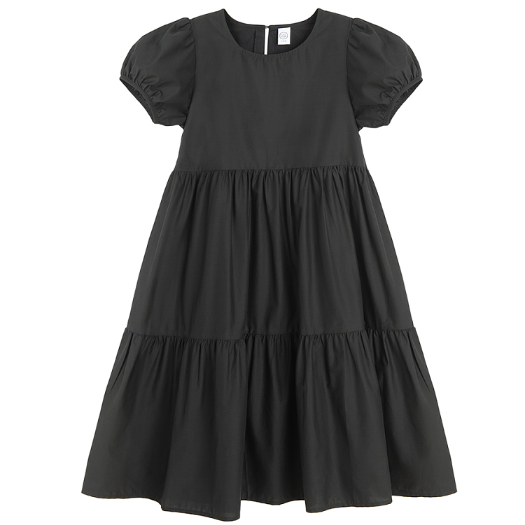 Black short sleeve dress