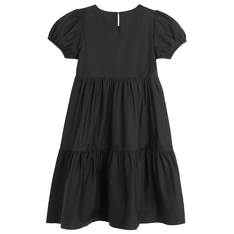 Black short sleeve dress