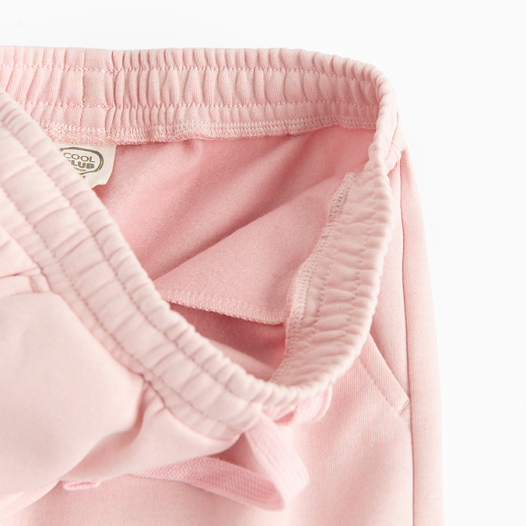 Pink cargo jogging pants