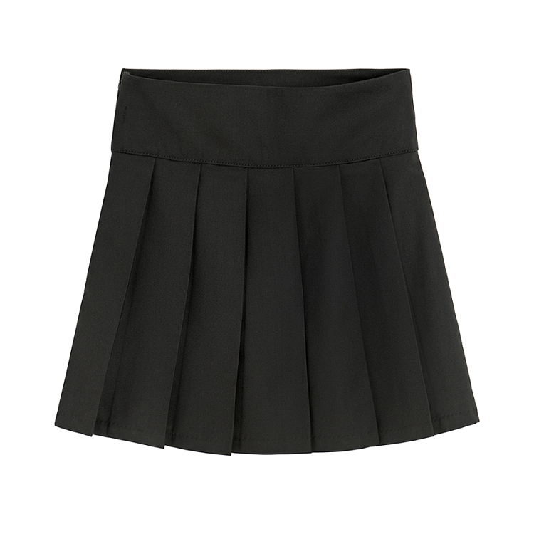 Black pleated skirt