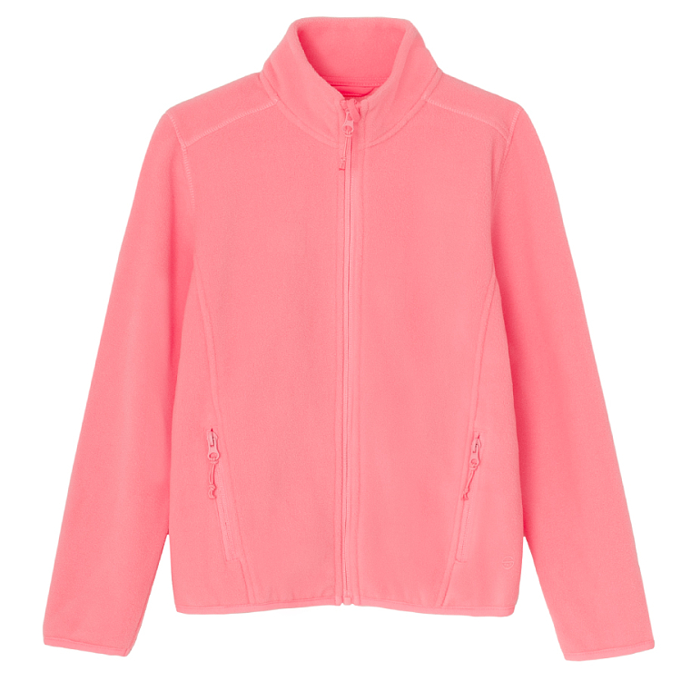 Light pink zip through sweatshirt