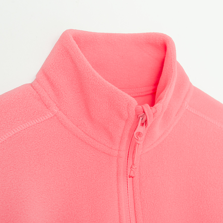 Light pink zip through sweatshirt