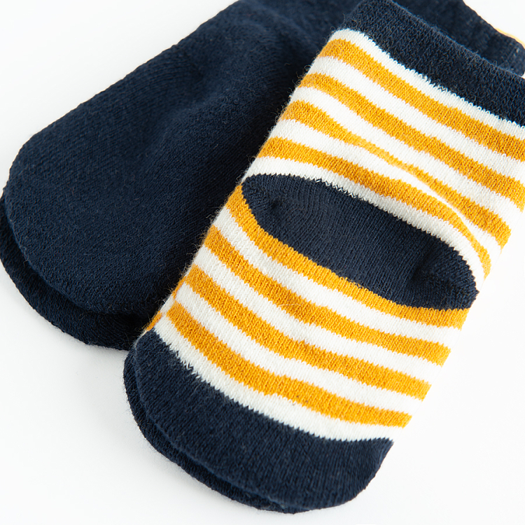 Blue socks with fox print- 3 pack