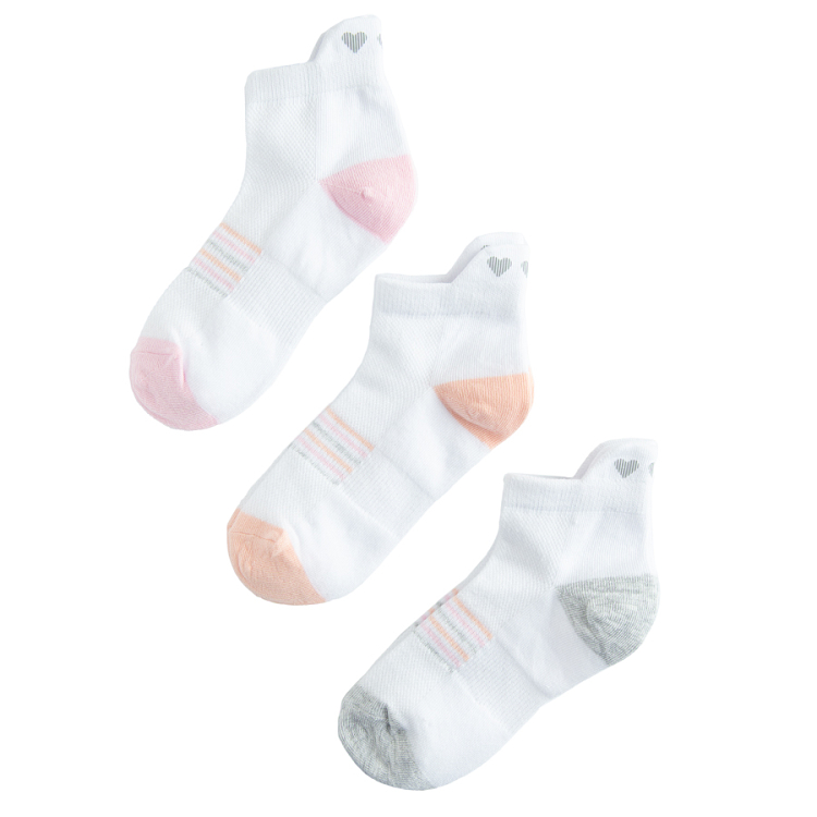 White and pink sneakers - 3 pack