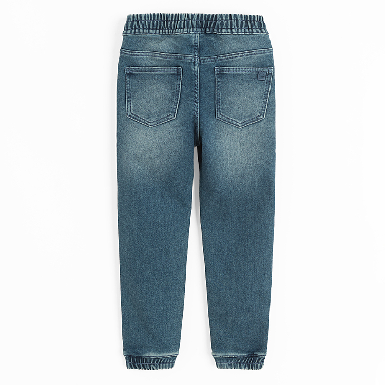 Blue denim trousers