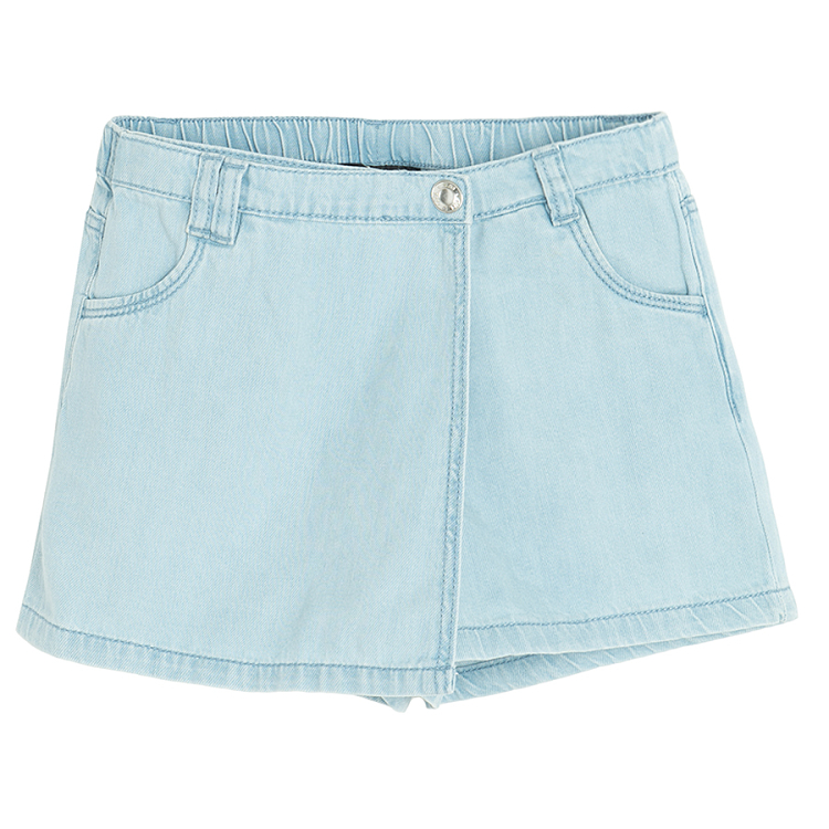 Denim skirt shorts