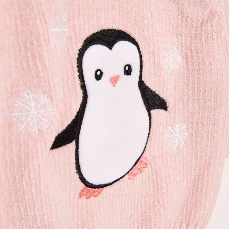 Ecru sweater with penguin print | Coolclub
