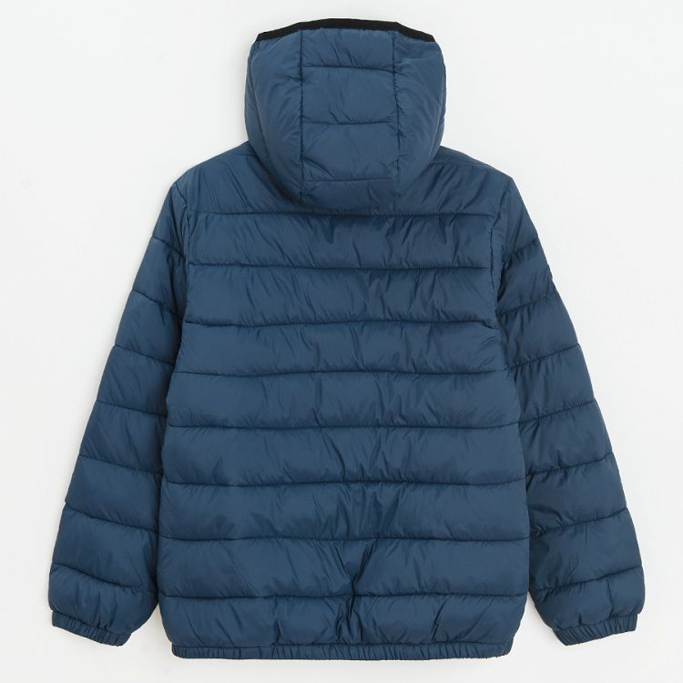 Dark blue hooded jacket