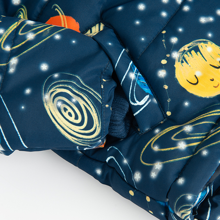 Ski jacket with planets print and ski pants- 2 pieces