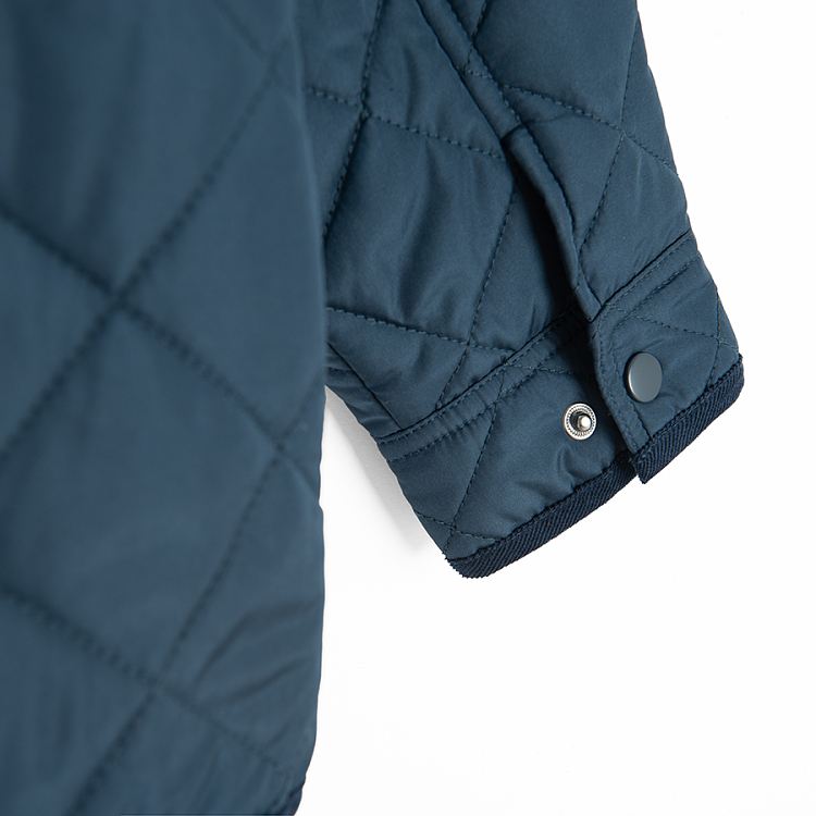 Blue zip through jacket