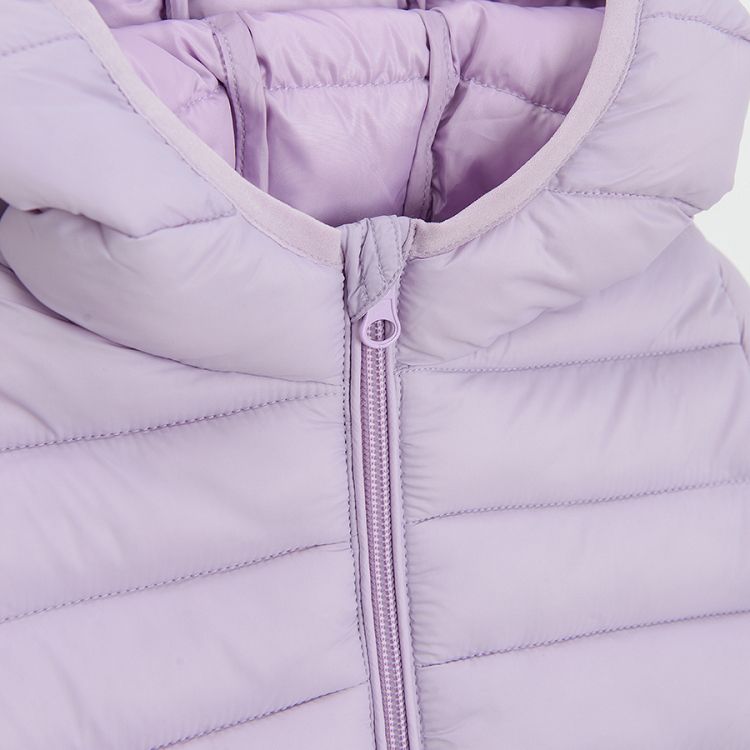 Purple hooded jacket