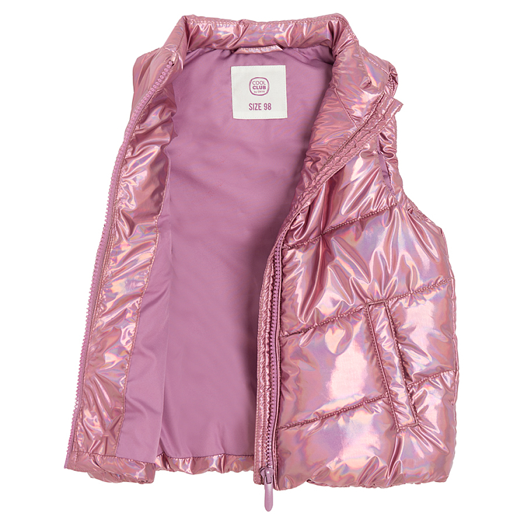 Pink outdoor vest