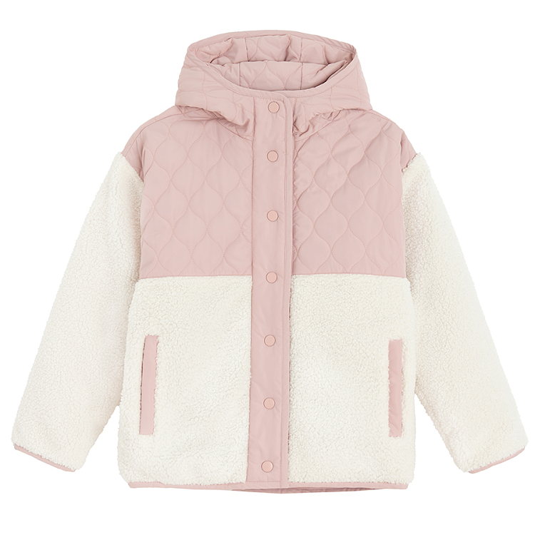 Beige hooded jacket