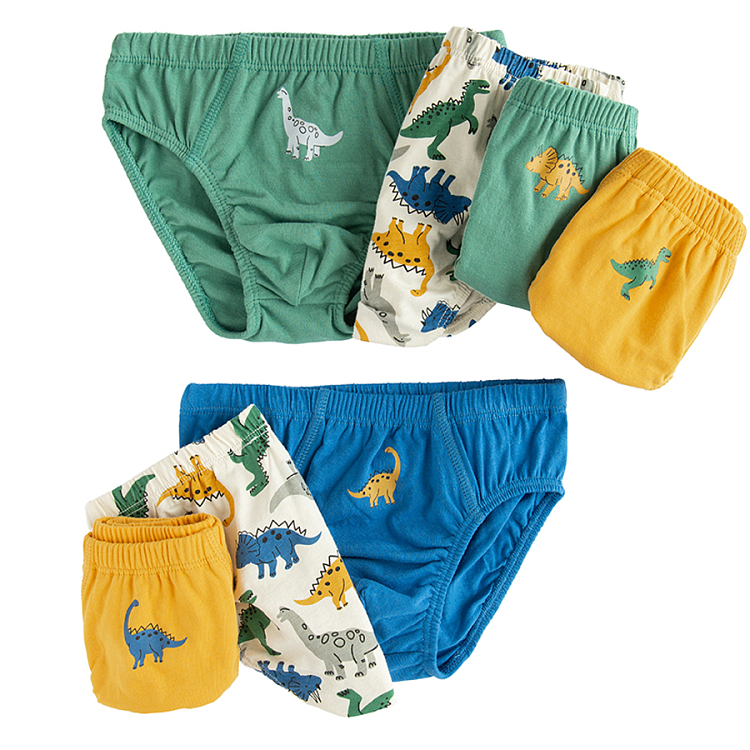 Briefs for boys with dinosaur print- 7 pack