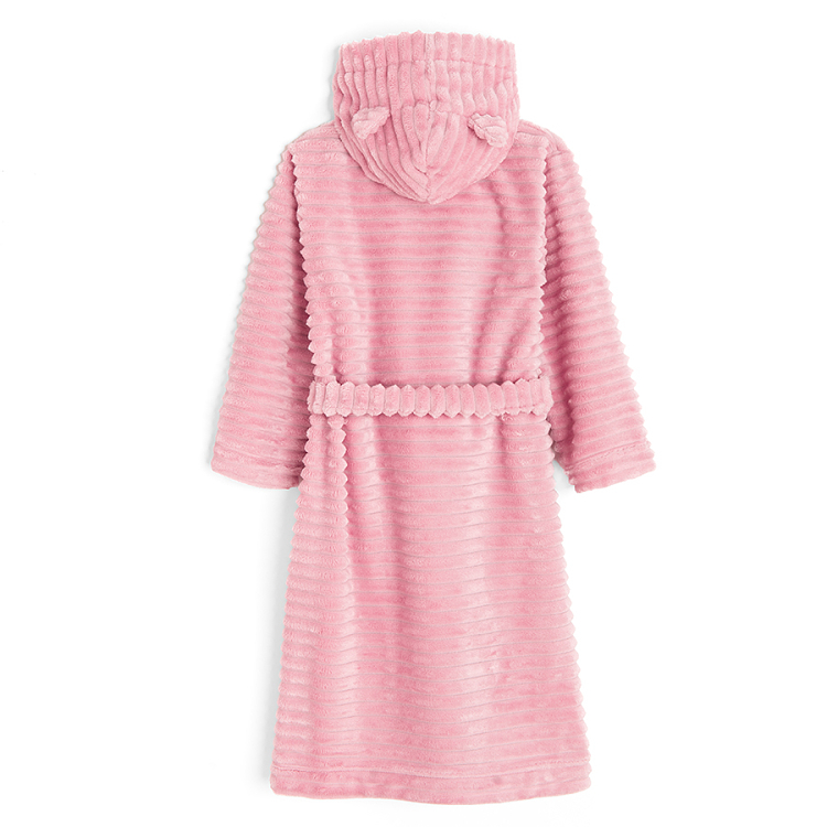 Pink hooded robe