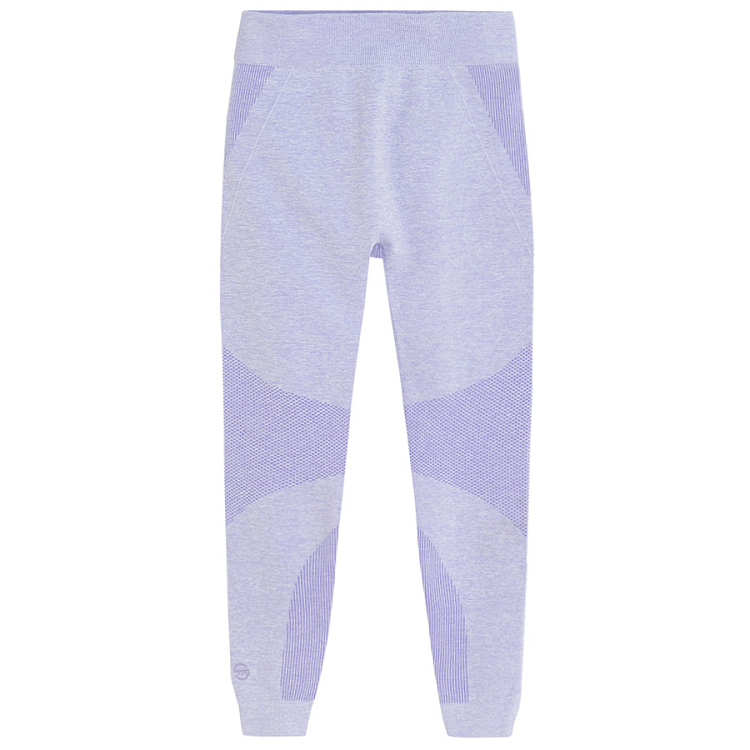 Purple ski thermal leggings