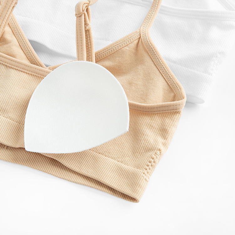 White and beige bras- 2 pack