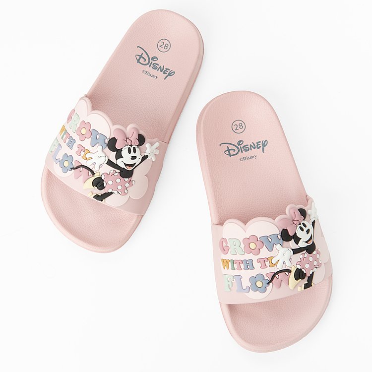 Minnie Mouse pink flips flops