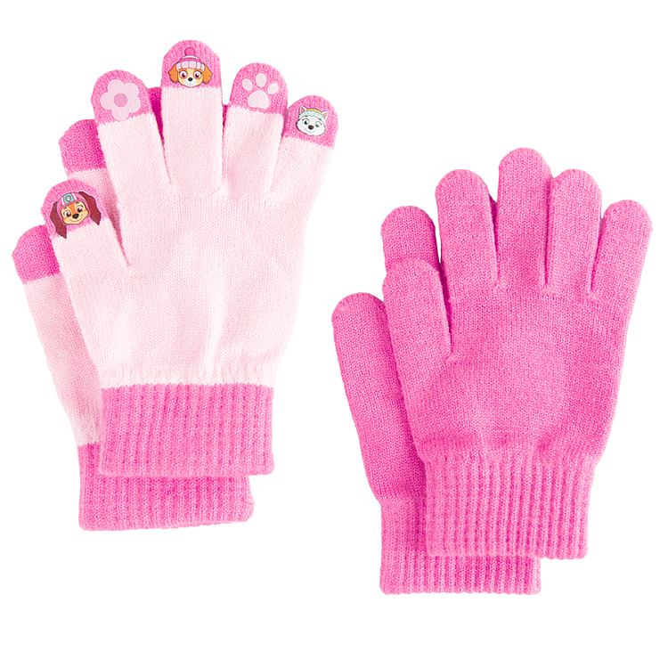 Paw Patrol pink gloves