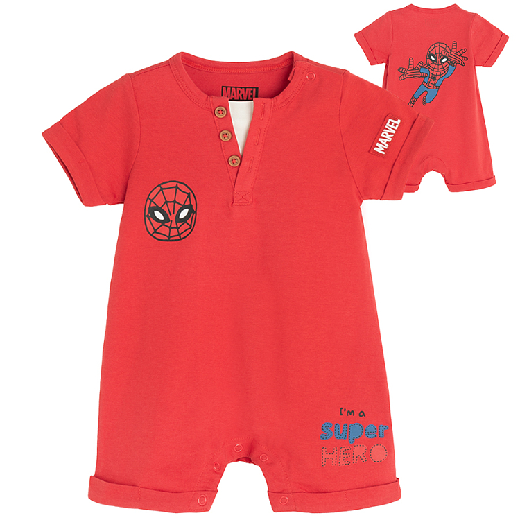 Spiderman red romper