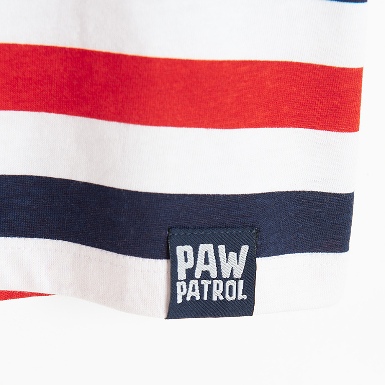 Paw Patrol white, blue and striped T-shirts- 3 pack