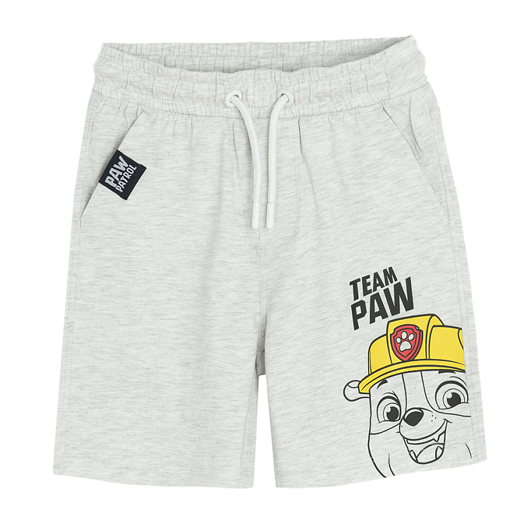 Paw Patrol blue and grey long shorts with cord- 2 pack