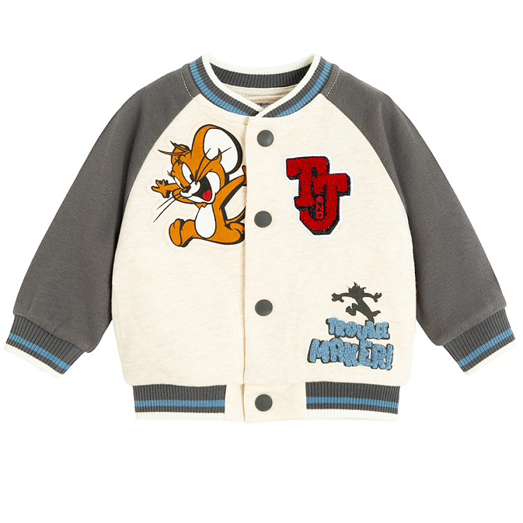 Tom and Jerry buttons sweatshirt