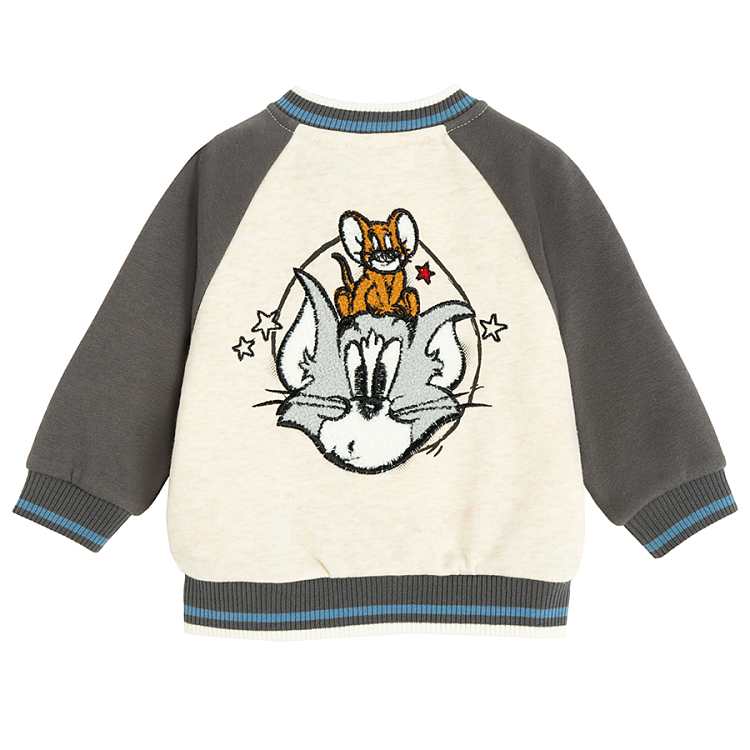 Tom and Jerry buttons sweatshirt