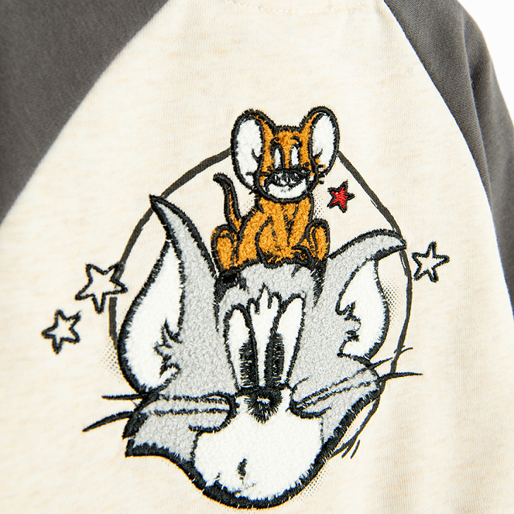 Tom and Jerry buttons sweatshirt