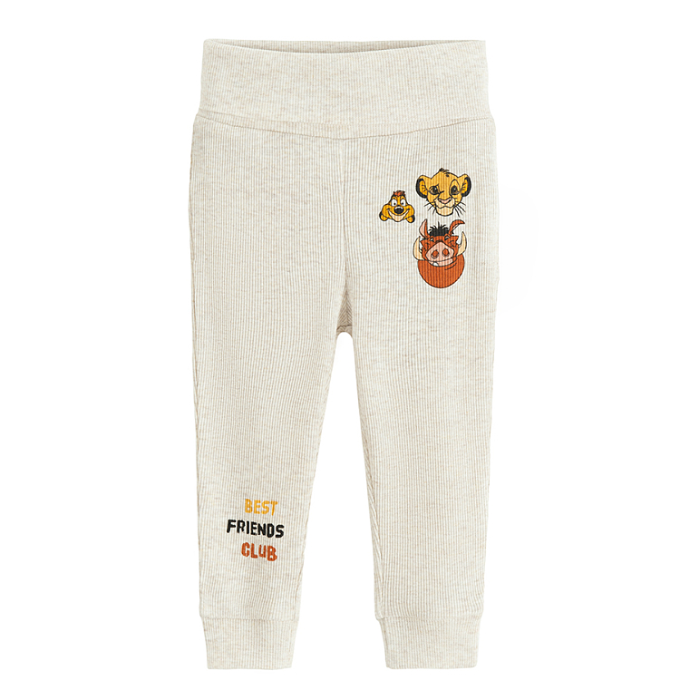 Lion King footless grey and yellow leggings