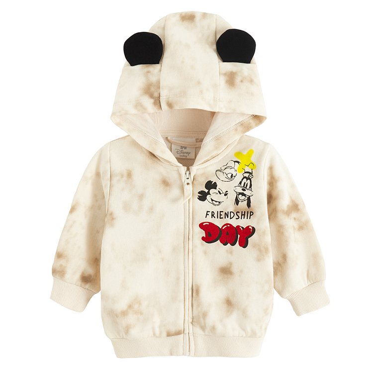 Mickey Mouse zip through hooded sweatshirt