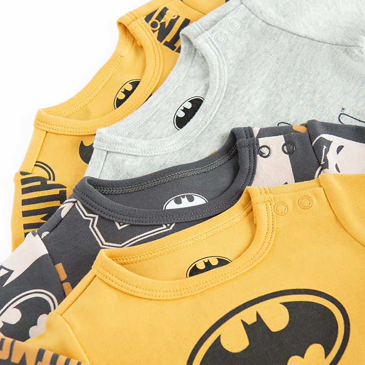 Batman long sleeve bodysuits- 4 pack