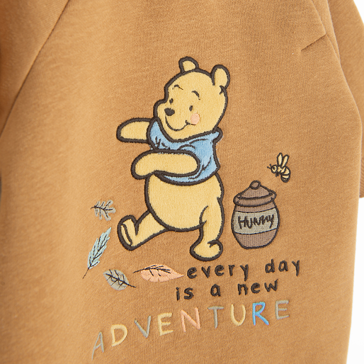 Winnie the Pooh brown footed overall