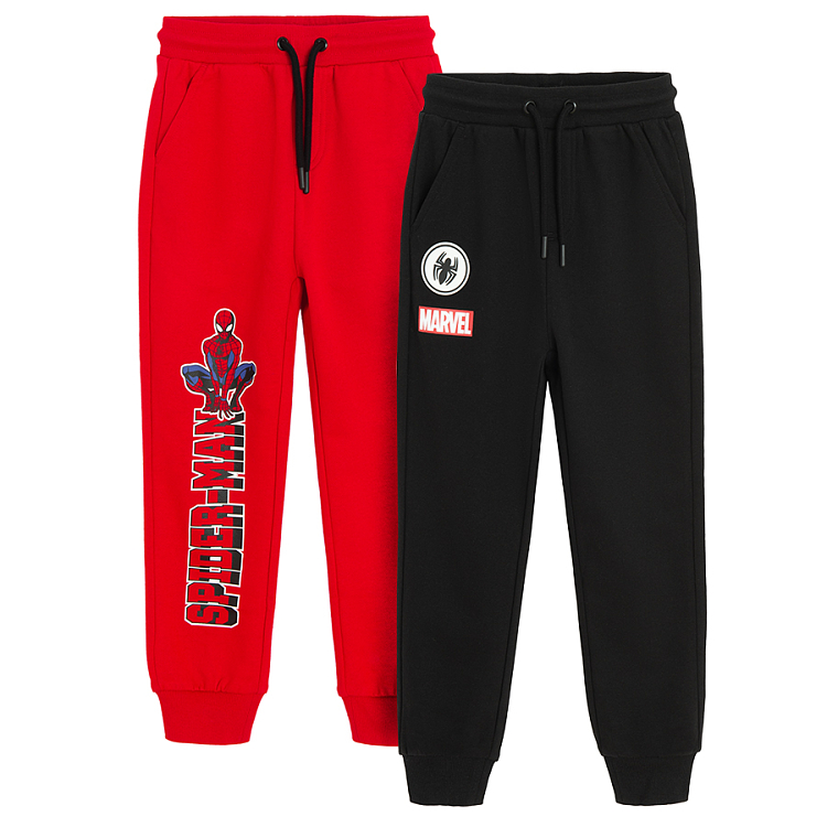 Red black and white joggers sale