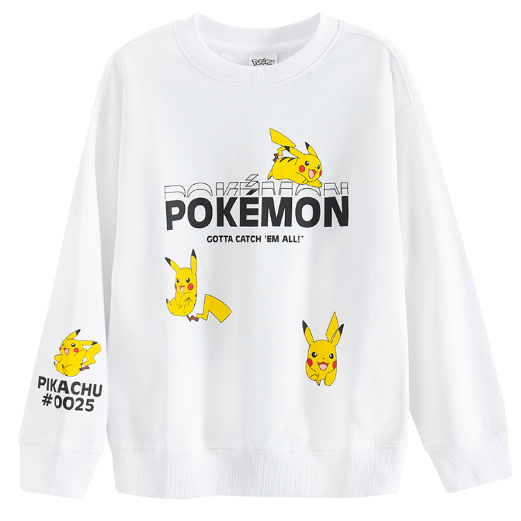 Pokemon white sweatshirt