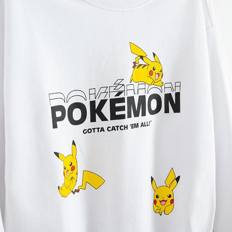 Pokemon white sweatshirt