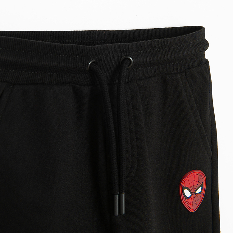 Spiderman red sweatshirt and black jogging pants set- 2 pieces