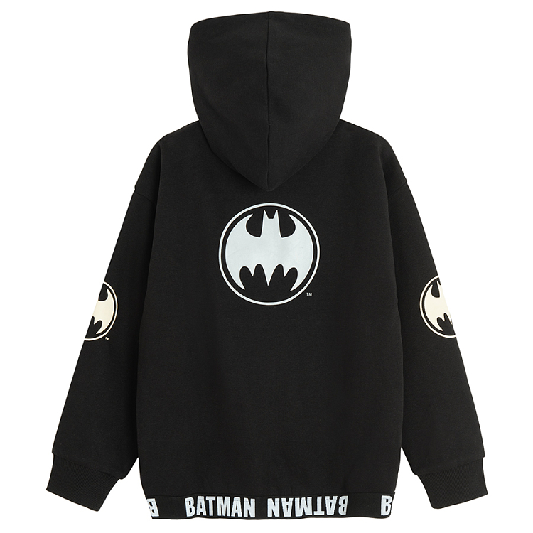 Batman zip through hooded sweatshirt