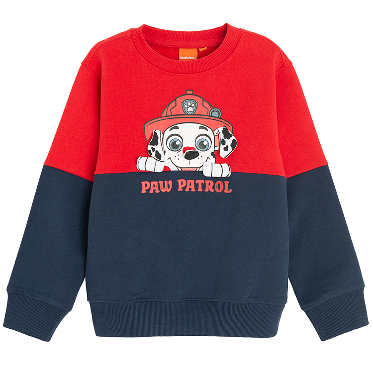 Paw Patrol red sweatshirt and sweatpants set- 2 pieces