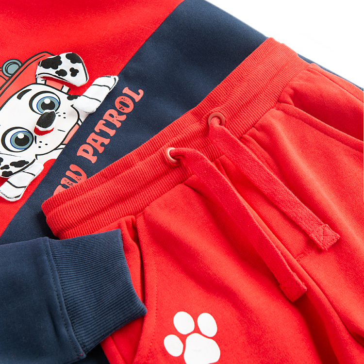 Paw Patrol red sweatshirt and sweatpants set- 2 pieces