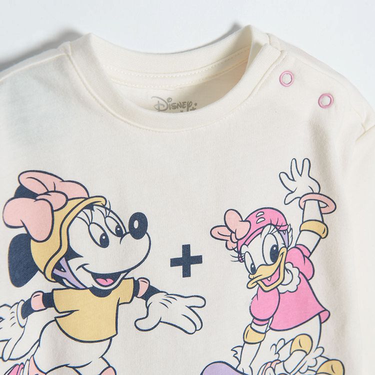 Minnie and Daisy Duck cream long sleeve T-shirt