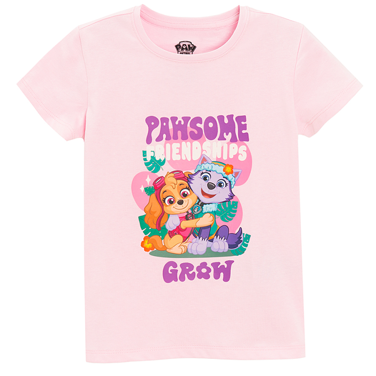 Paw patrol pink short sleeve T-shirts- 2 pack