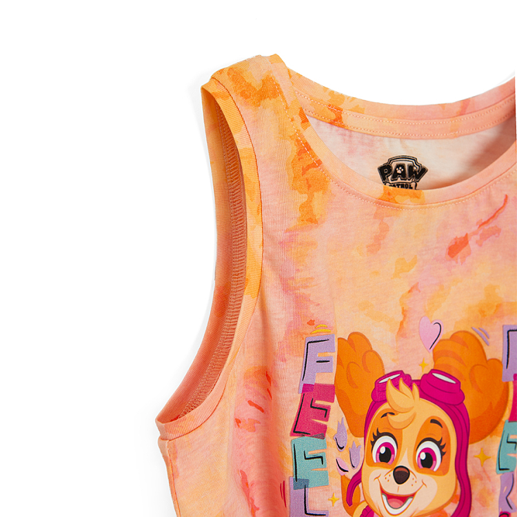 Paw Patrol sleeveless T-shirt with knot