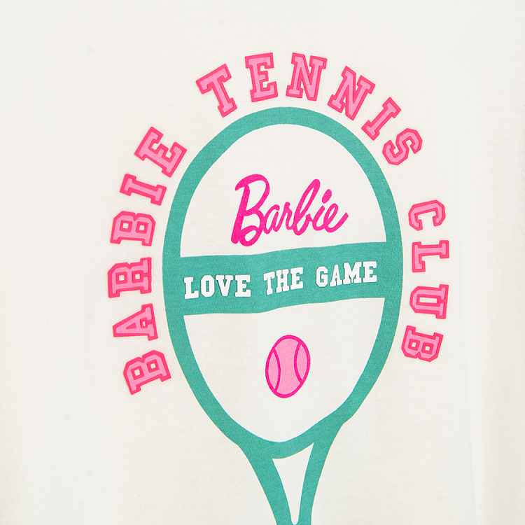 Barbie T-shirt with tennis racket print