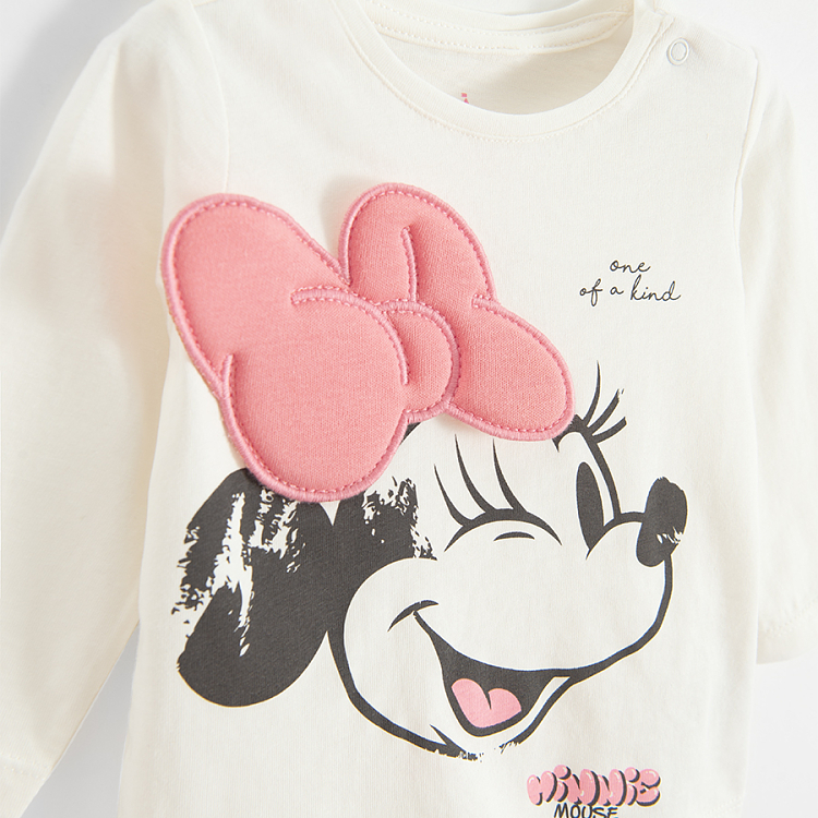 Minnie Mouse white long sleeve blouse