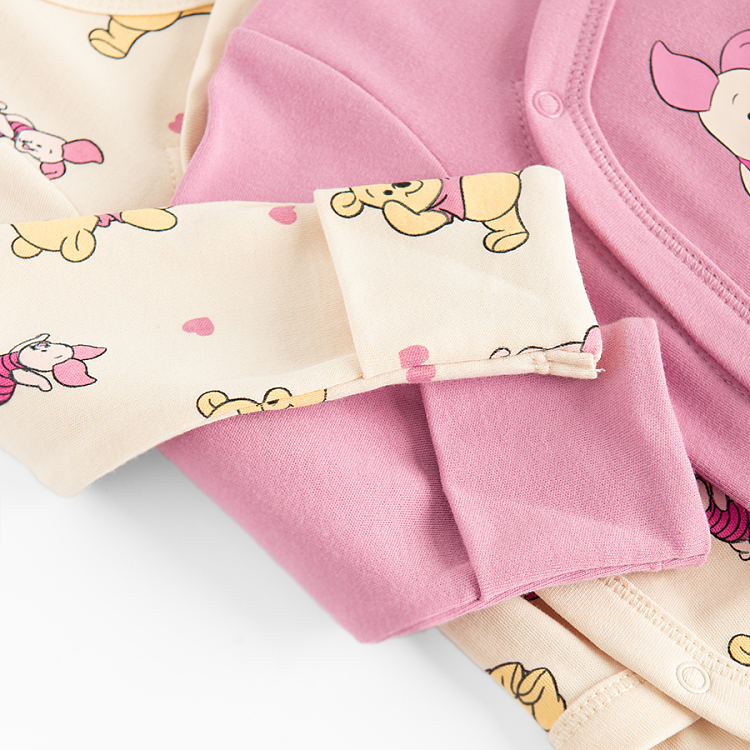 Winnie the Pooh long sleeve wrap bodysuits