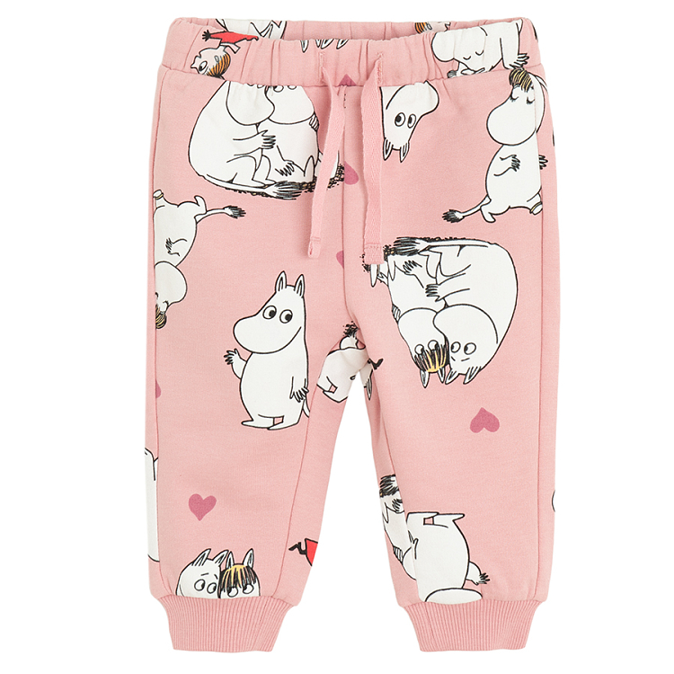 Moomins grey and burgundy jogging pants- 2 pack