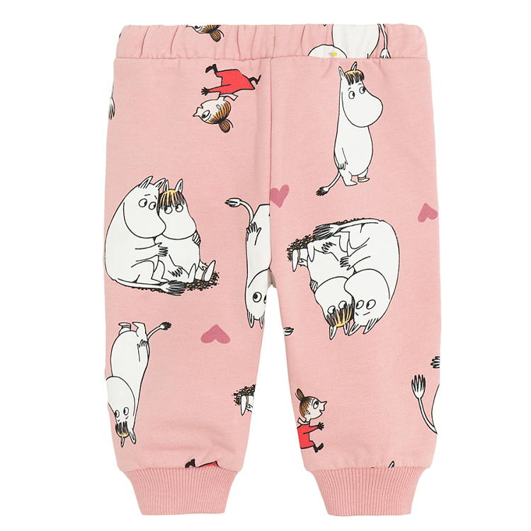 Moomins grey and burgundy jogging pants- 2 pack