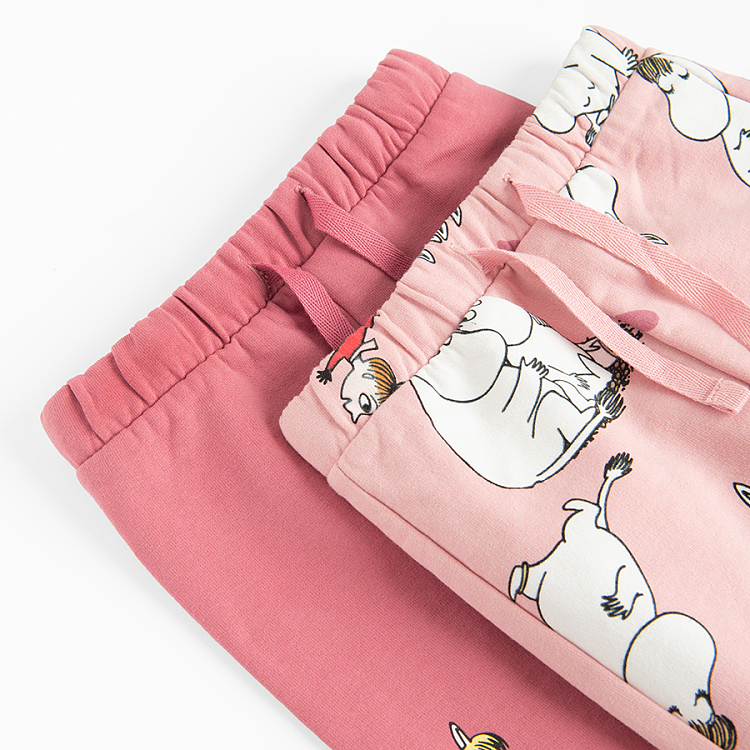 Moomins grey and burgundy jogging pants- 2 pack